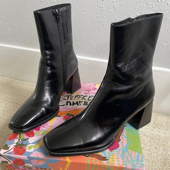 Jeffrey Campbell Boots Sherpal Black Size 9 - Picture 1 of 2